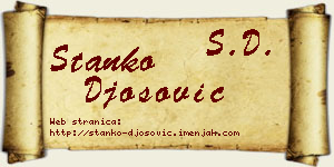 Stanko Đošović vizit kartica